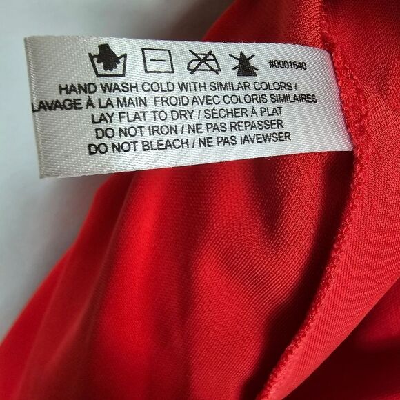 Fleur Du Mal High Neck Halter Slip Dress in Red - Size M - Picture 11 of 11